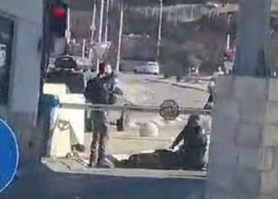 זירת פיגוע ליד מחסום המנהרות | ארכיון