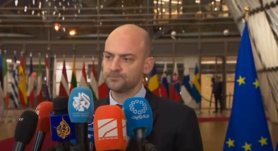 שר החוץ הצרפתי ז'אן נואל בארו בבריסל