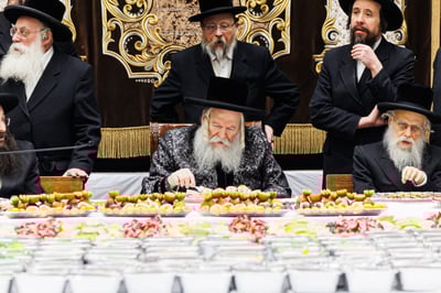 האדמו"ר מבאבוב בטיש ט"ו בשבט