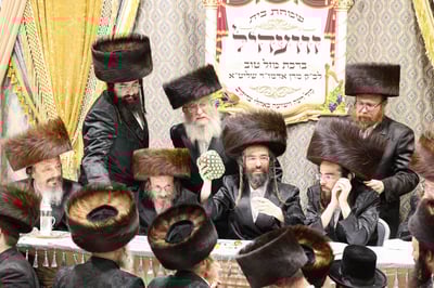 שבע ברכות בשילוב טיש ט"ו בשבט בזוועהיל