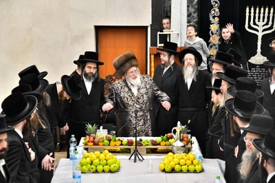 האדמו"ר מספינקא בטיש ט"ו בשבט