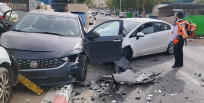 זירת התאונה באלעד