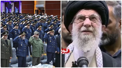 חמינאי - טקס חיל האוויר האיראני