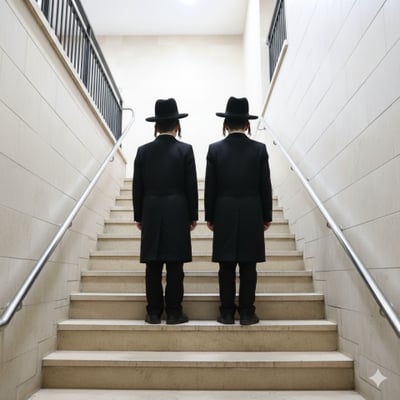 אבל אז נשמעה צרחה מקפיאת דם מחדר המדרגות