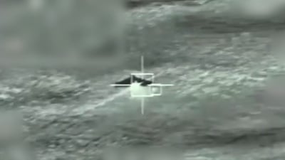 "אלפא על המטרה" | כך מטוס קרב יירט כלי טיס בלתי מאויש ששוגר מאיראן