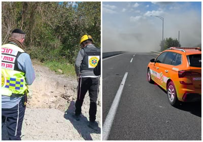 זירת הנפילה ליד בית שמש