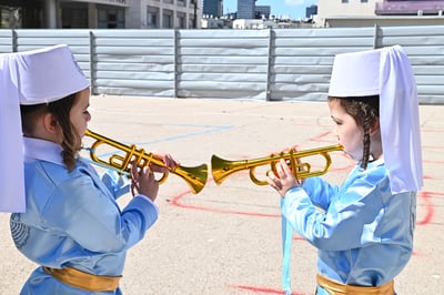 מסיבת פורים לילדי ת"ת כלל חסידי בפרדס כץ