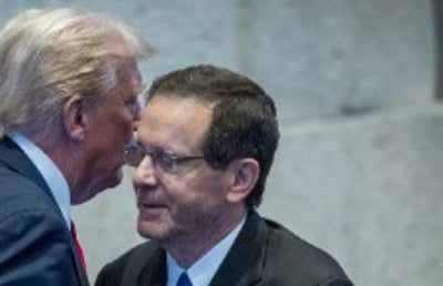 הנשיא הרצוג עם הנשיא טראמפ