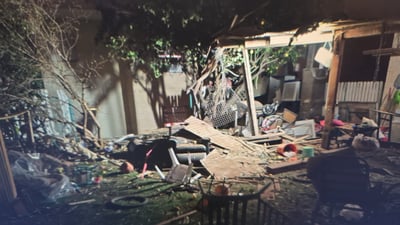 זירת נפילת רסיס בעיר חרדית במרכז