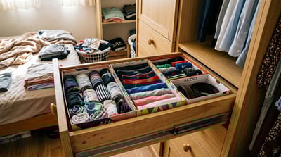 מכסי קופסאות נעליים הם בעלי גובה מושלם עבור רוב מגירות הלבשה תחתונה והגרביים בישראל.