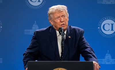 הנשיא טראמפ בהצהרה