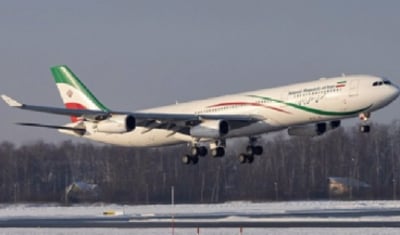 הושמד. מטוסו של מנהיג המשטר באיראן