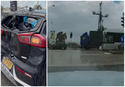 משאית נכנסה ברכב של הזמר המוכר שהיה עם משפחתו; "ניצלנו בנס גדול" | צפו