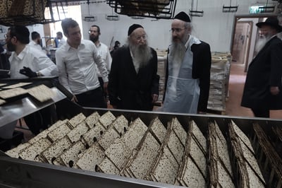 הגאון רבי אליעזר דינר באפיית מצות