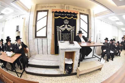 בחורי ויז'ניץ אצל הגרמ"ה הירש