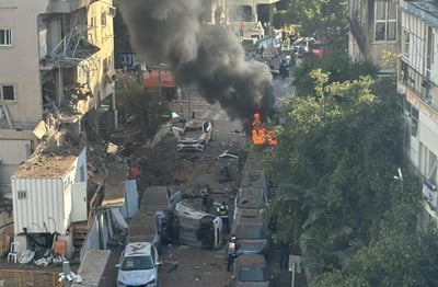 זירת הנפילה בתל אביב, הבוקר