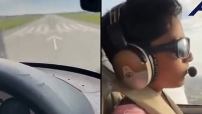 "נחיתה טובה מאד": סרטון של טייס בן 11 בפעולה מדהים את הרשת | צפו