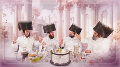 אושי לנדסמן, יואלי קליין, אבריימי לונגר וברוך ויזל שרים: "כאשר זכינו"