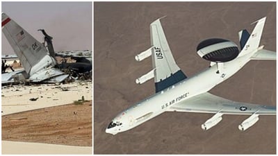 פגיעה במטוס ה-E-3 Sentry (AWACS) 