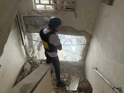 זירת הנפילה בבני ברק