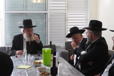 מעמד הקבלת פני רבו לראש הישיבה הגאון רבי ברוך דב דיסקין