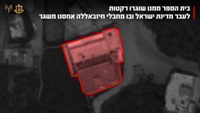 תיעוד חריג מדרום לבנון: מחבלי חיזבאללה שיגרו רקטות מתוך בית ספר