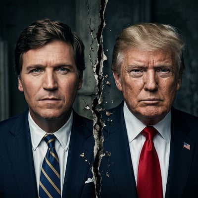 טראמפ במתקפה נגד טאקר קרלסון וחבריו: "לוזרים בעלי איי-קיו נמוך"