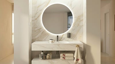 הסוד למראה נקי ויוקרתי הוא מינימליזם על משטח העבודה