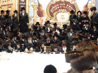 שמחת הברית בחצה"ק בעלזא