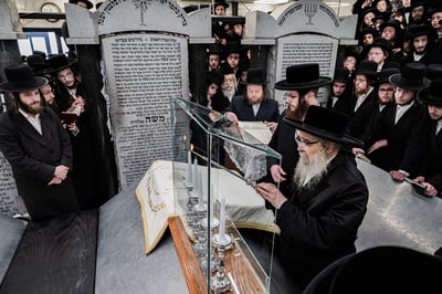 האדמו"ר מסאטמר בעליה לציון