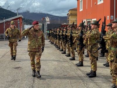 ראש היחידה המבצעית של צה"ל בביקור במטה צה"ל "אברוצו-מוליזה" 