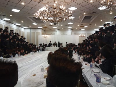 האדמו''ר מקרעטשניף סיגעט ווילאמסבורג בביקור במונורו