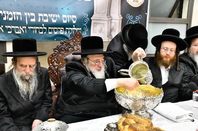 מורשת ה'אמרי יוסף' | הילולא קדישא וסיום 'בין הזמנים' בחצר הקודש ספינקא