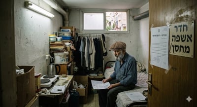 הקשיש נאלץ לפנות את השטח הציבורי