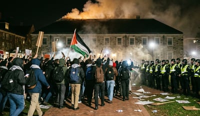 הודה שהבעיר את גג הבניין בהפגנה נגד ישראל; זה העונש המגוחך שקיבל