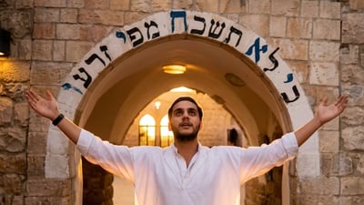 חיים פינטו במחרוזת ריקודים לכבוד רבי שמעון בר יוחאי