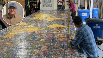 אחרי 4 שנים: בעל מוסך השלים את הפאזל הגדול בעולם