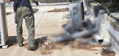 כטב"ם אותר על גג בית ספר בנהריה: חבלנים פינו את המקום
