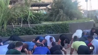 "1,2,3,4": מקרון הגיע למצרים - והפך למאמן כושר למקומיים | תיעוד 
