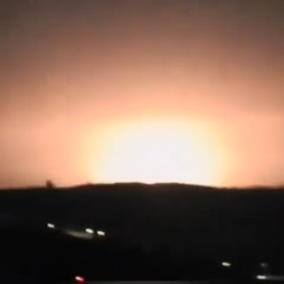 השמים הוארו: פיצוץ ענק תועד ליד בית שמש - אין חשש בטחוני