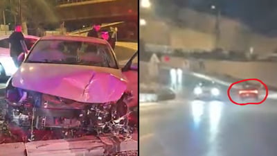 נגד כיוון התנועה: מרדף דרמטי בירושלים הסתיים בהתנגשות | צפו