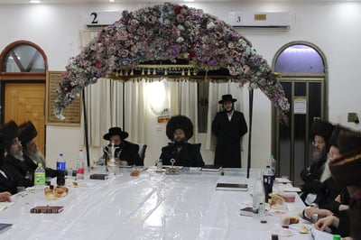 נעילת החג בחצה"ק צאנז ז'ימגראד