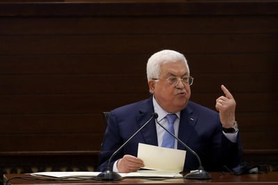 נשיא הרשות הפלסטינית מחמוד עבאס