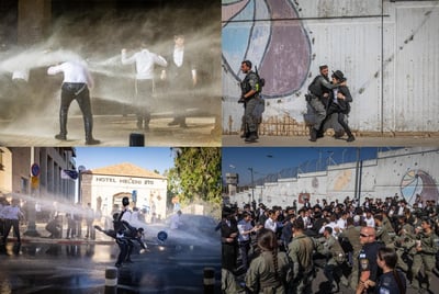 רימוני הלם, זרנוקים: 24 רגעים סוערים מהפגנות הפלג בתל אביב ובירושלים