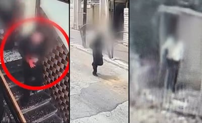 הרוצח כפי שתועד במצלמת אבטחה