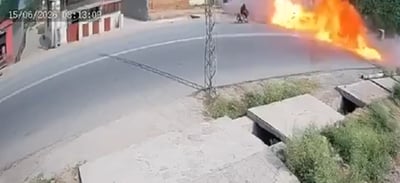 תיעוד מפחיד: מטוס קרב התרסק באמצע הרחוב - כך זה הסתיים