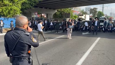 בהפתעה מוחלטת ובשעה לא שגרתית: הר"צפניקים חוסמים את כביש 4