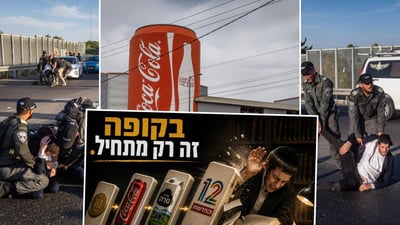 הפגנות חרדים, מפעל קוקה קולה בבני ברק, כרזות המחאה