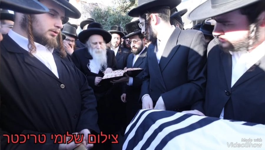 מסע הלוויית הרה"צ רבי אברהם שמעון מורגנשטרן זצ"ל