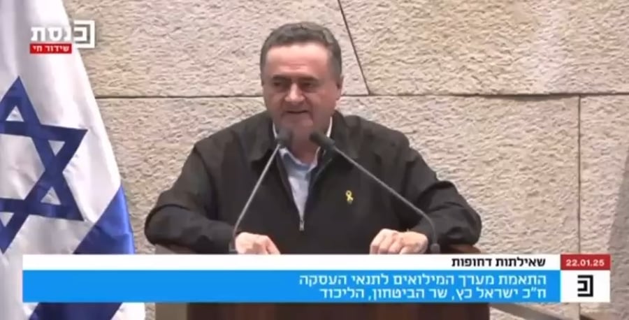 "אולי לא אולי כן" | צפו בשר הביטחון ישראל כ"ץ
